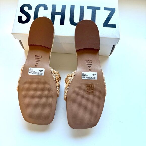 New! Schutz “Ayla” Flat Sandal. Perola color (natural). Size 9.5 - Picture 7 of 11